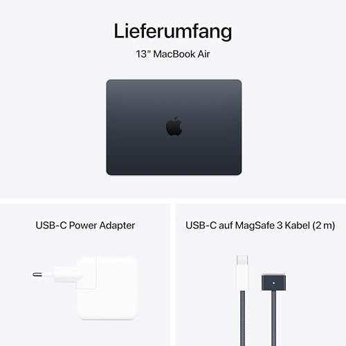 Apple MacBook Air 13" (2025) - M4 Chip | 16GB RAM | 256GB SSD (Mitternacht)