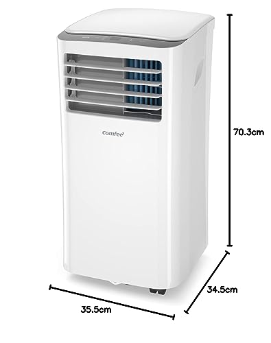 Comfee 3-in-1 Portable Air Conditioner (MPPH-09CRN7) with Exhaust Hose: 9000 BTU - 2.6kW