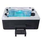 Outdoor-Whirlpool 'BERLIN' für 3 Personen inkl. Thermoabdeckung & LED: 31-Massagedüsen