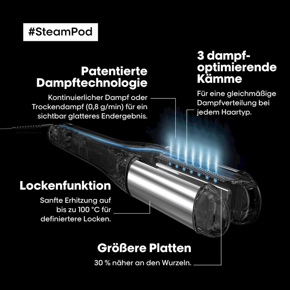 L'Oréal Professionnel SteamPod 4: All-in-one steam styler for all hair types - straight to curly