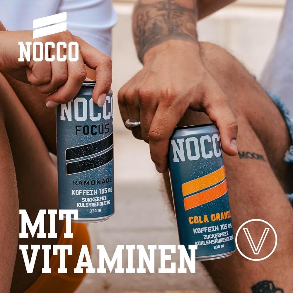 NOCCO Energy Drink (24er 330ml Mix-Pack) inkl. Pfand: Vegan mit Koffein & Vitaminen