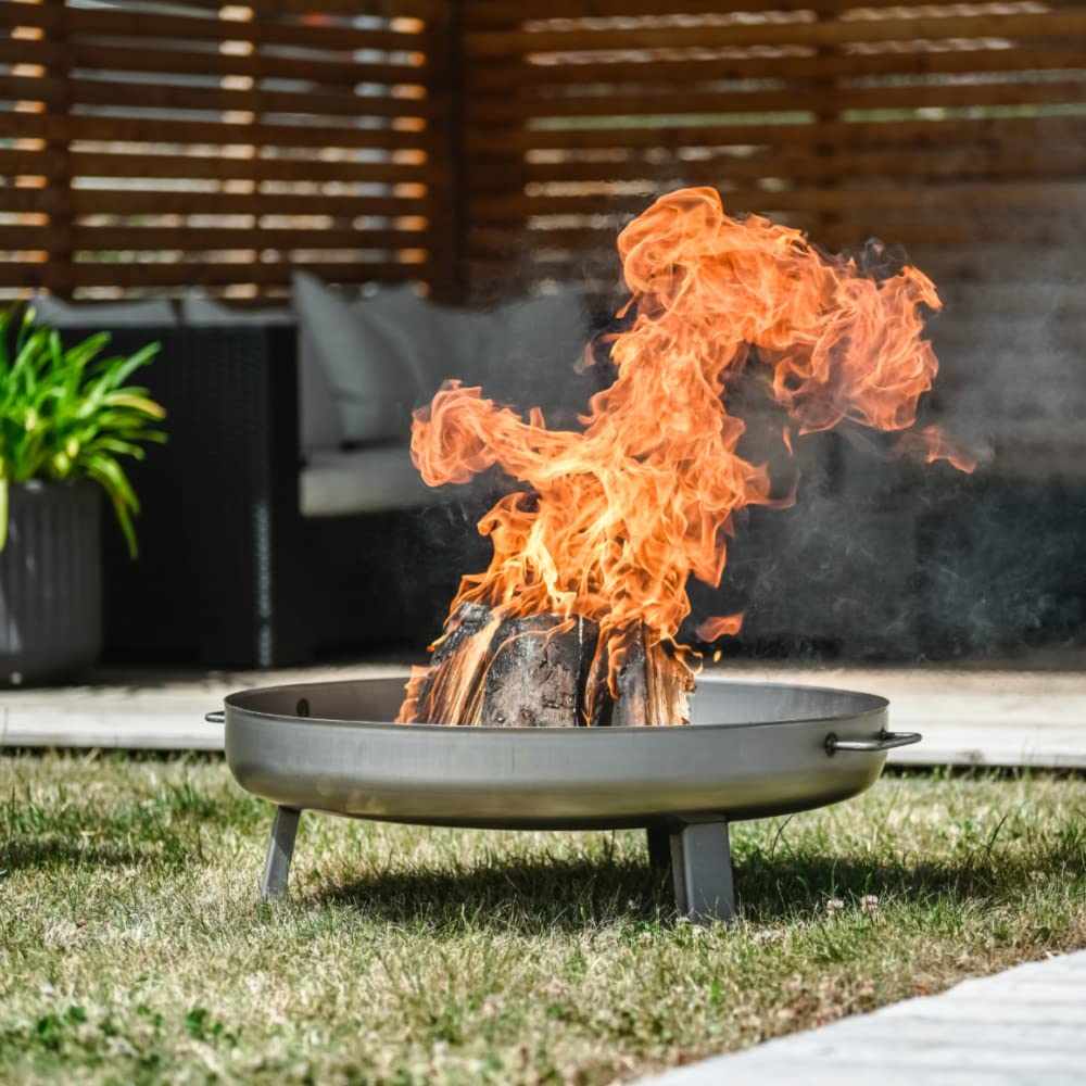 Czaja® Feuerschale 'Bonn' (Ø 80cm) mit Wasserablaufbohrung: Große Feuerstelle für den Garten
