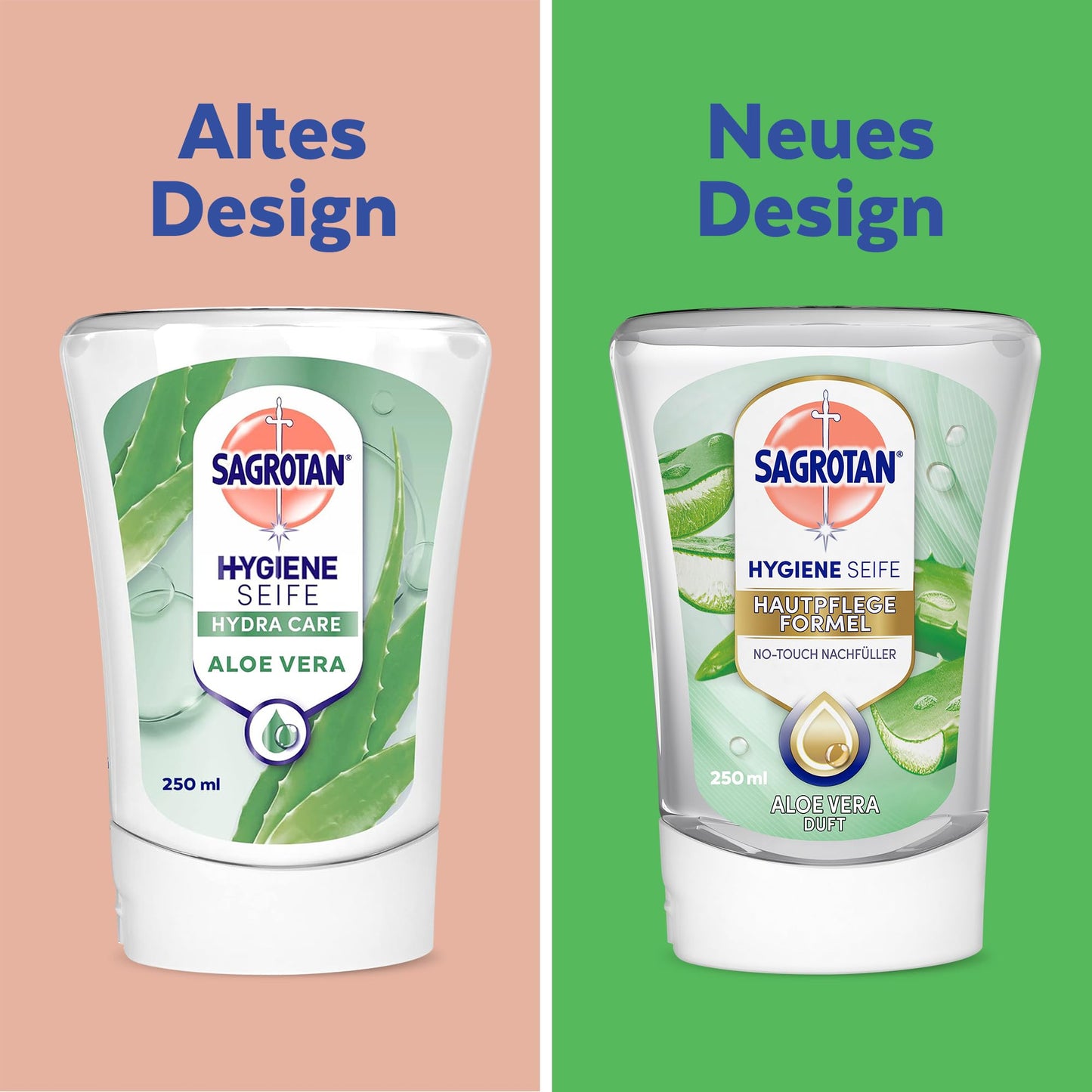 Sagrotan No-Touch Soap Dispenser Refill Soap Aloe Vera (5 x 250ml)