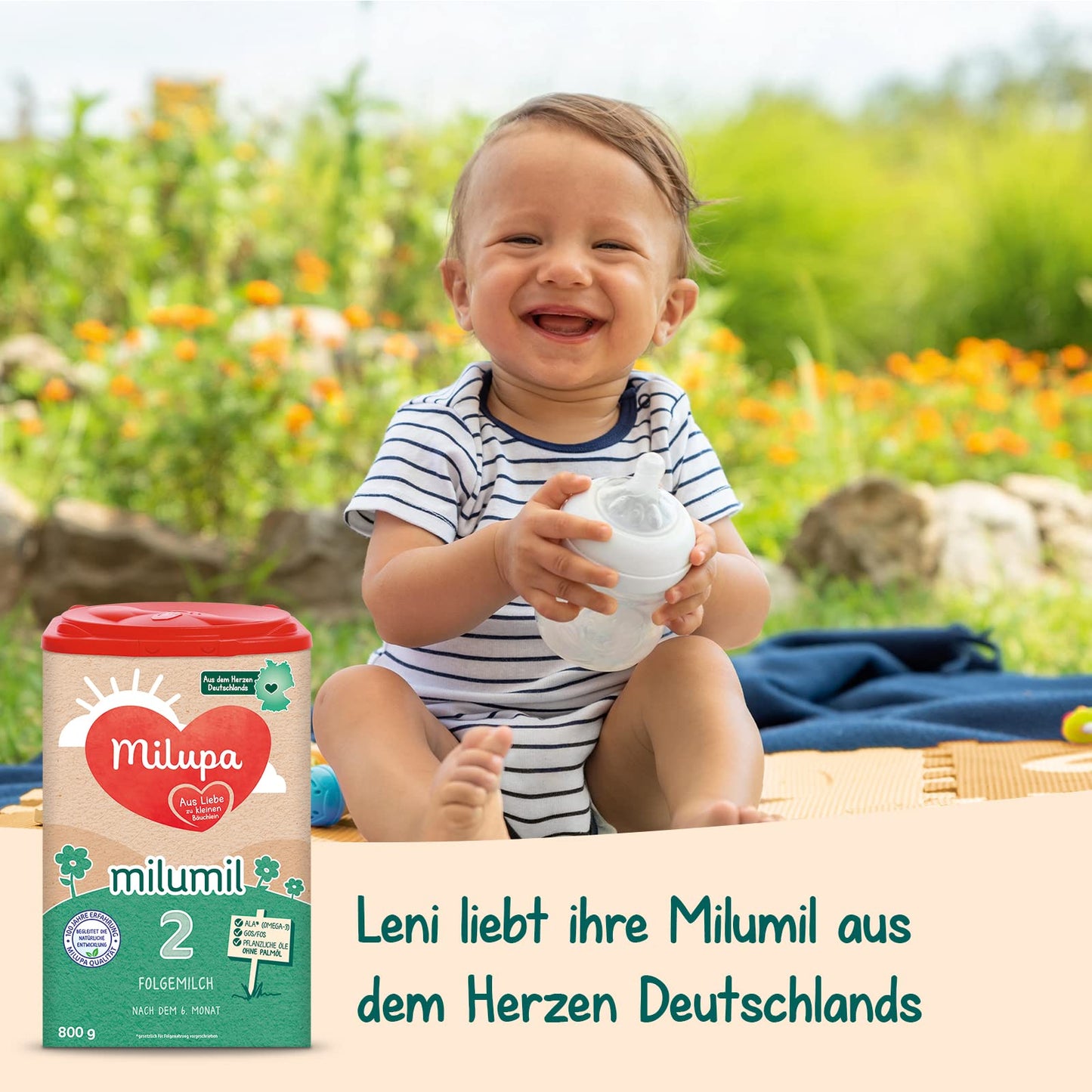 Milupa Milumil 2 Follow-on Milk (1x 800g) | Baby milk powder after 6 months
