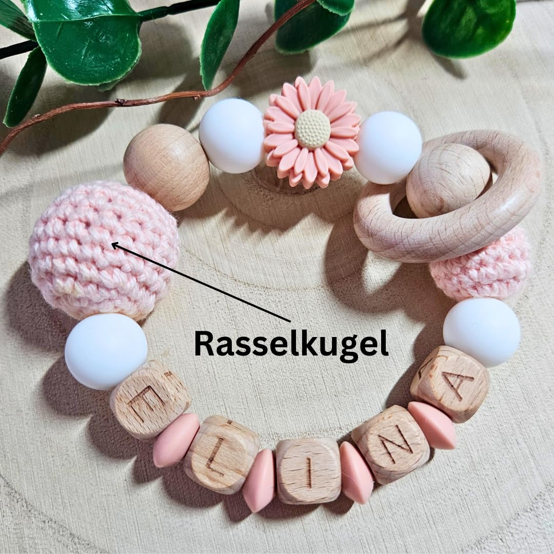 Lovely Schnullerkette: Personalisiertes Baby Geschenk für Mädchen und Junge