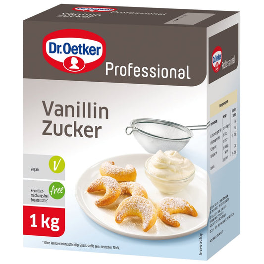 Dr. Oetker Professional Vanillin-Zucker (1kg) mit kräftiges Aroma