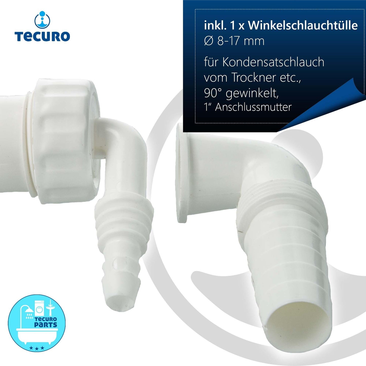 tecuro washing machine double connection for dryer and washing machine: Easy installation
