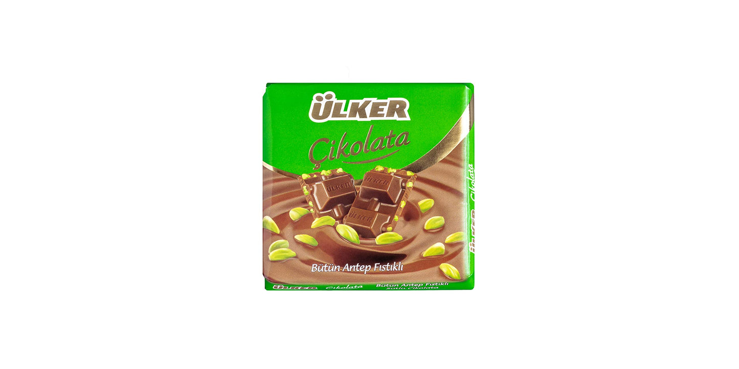 ÜLKER Milchschokolade 'Çikolata' mit ganzen Pistazien (6x 70g)
