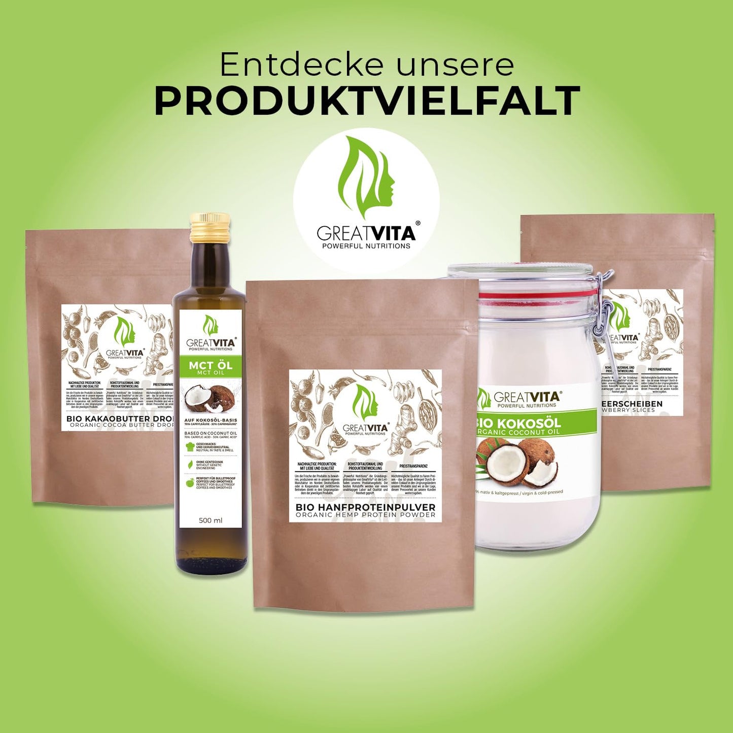 GreatVita 100% Organic Apple Cider Vinegar (2x 500ml - 1 Liter): Naturally cloudy & unfiltered from organic farming