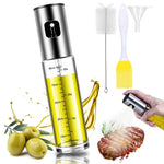 BETA NOBLE Ölsprüher Glas (100ml) für Küche & Grill mit Fächerdüse