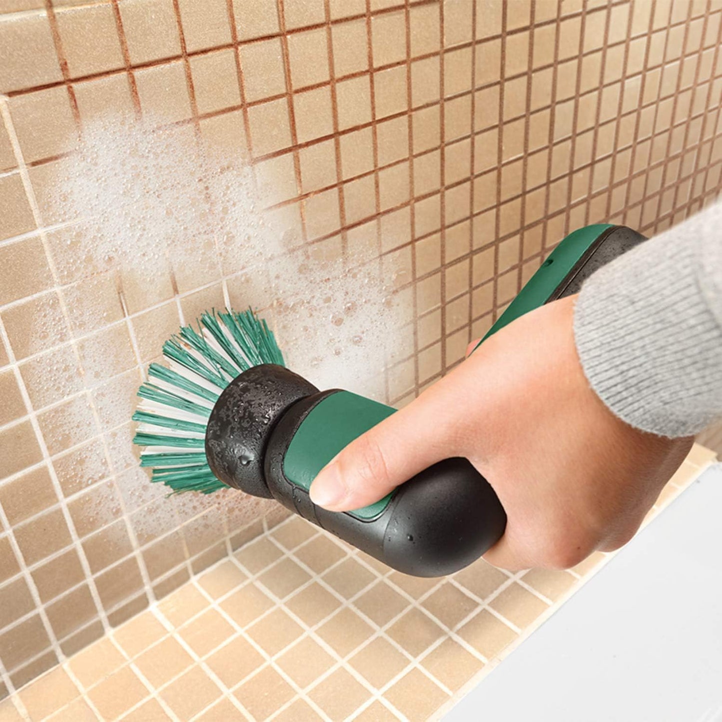 Bosch Home and Garden cordless cleaning brush with 4 cleaning attachments, USB charging