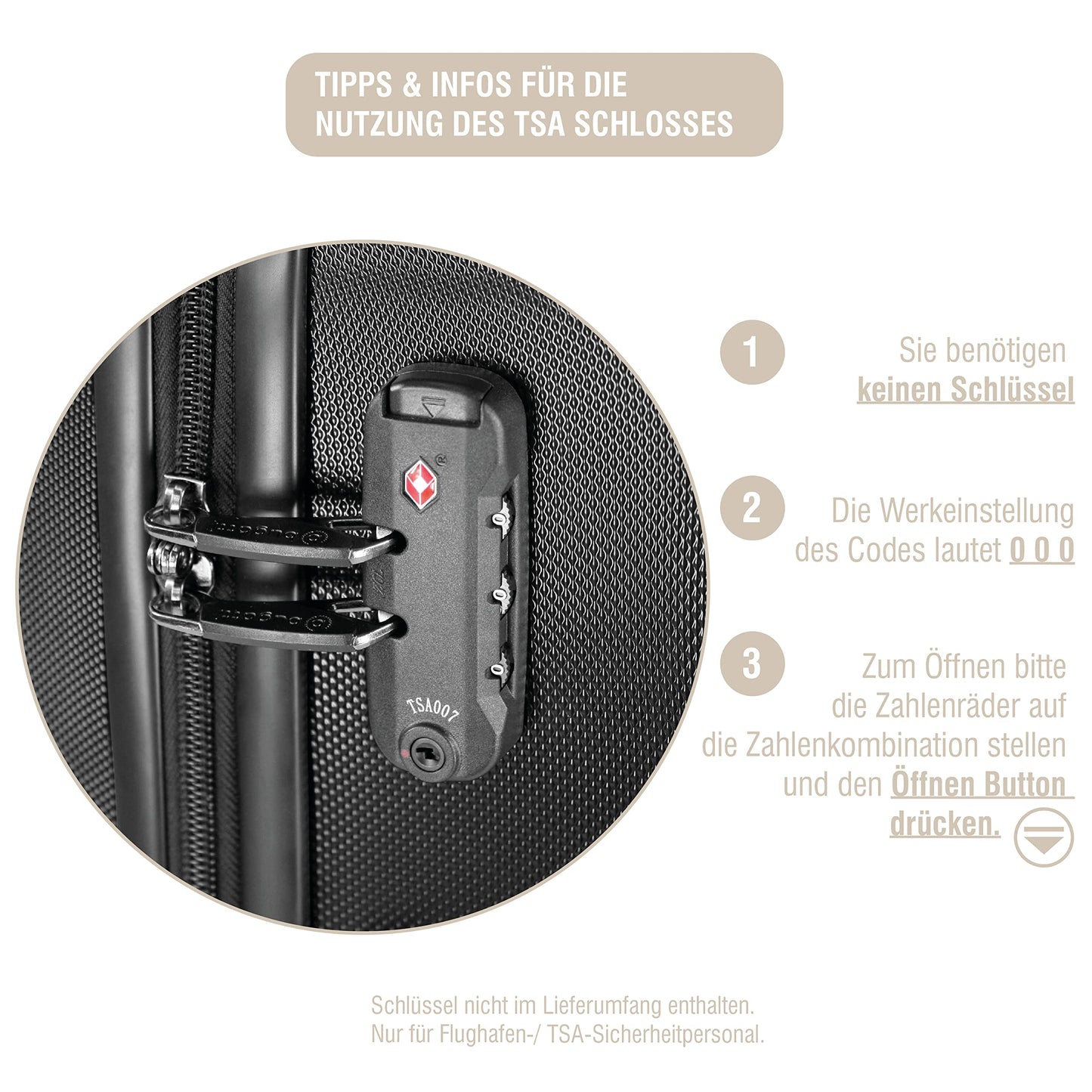 BUGATTI 'Galatea' hard-shell travel suitcase (96 liters) with TSA combination lock