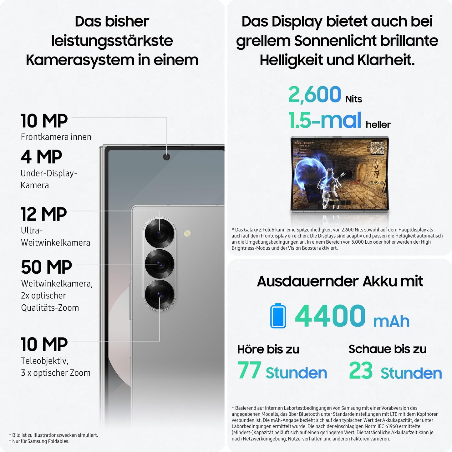 Samsung Galaxy Z Fold6 AI smartphone with warranty: 256GB storage, 50MP camera