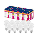 OSRAM LED with E27 base (8.5W warm white: 2700K): Matt 10-pack