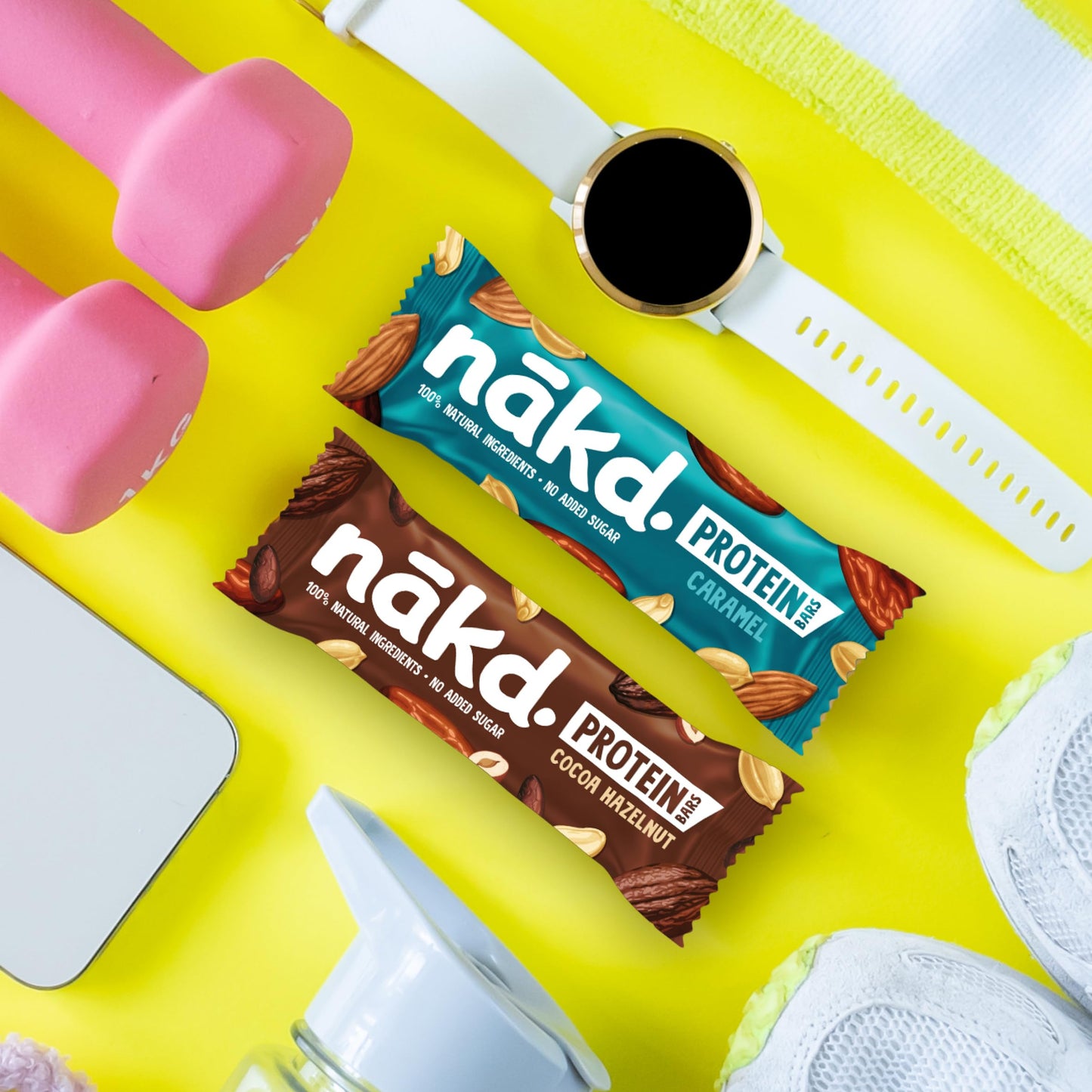Nākd. Protein-Riegel Variety Pack (16x45g) | Ohne Zuckerzusatz, Vegan