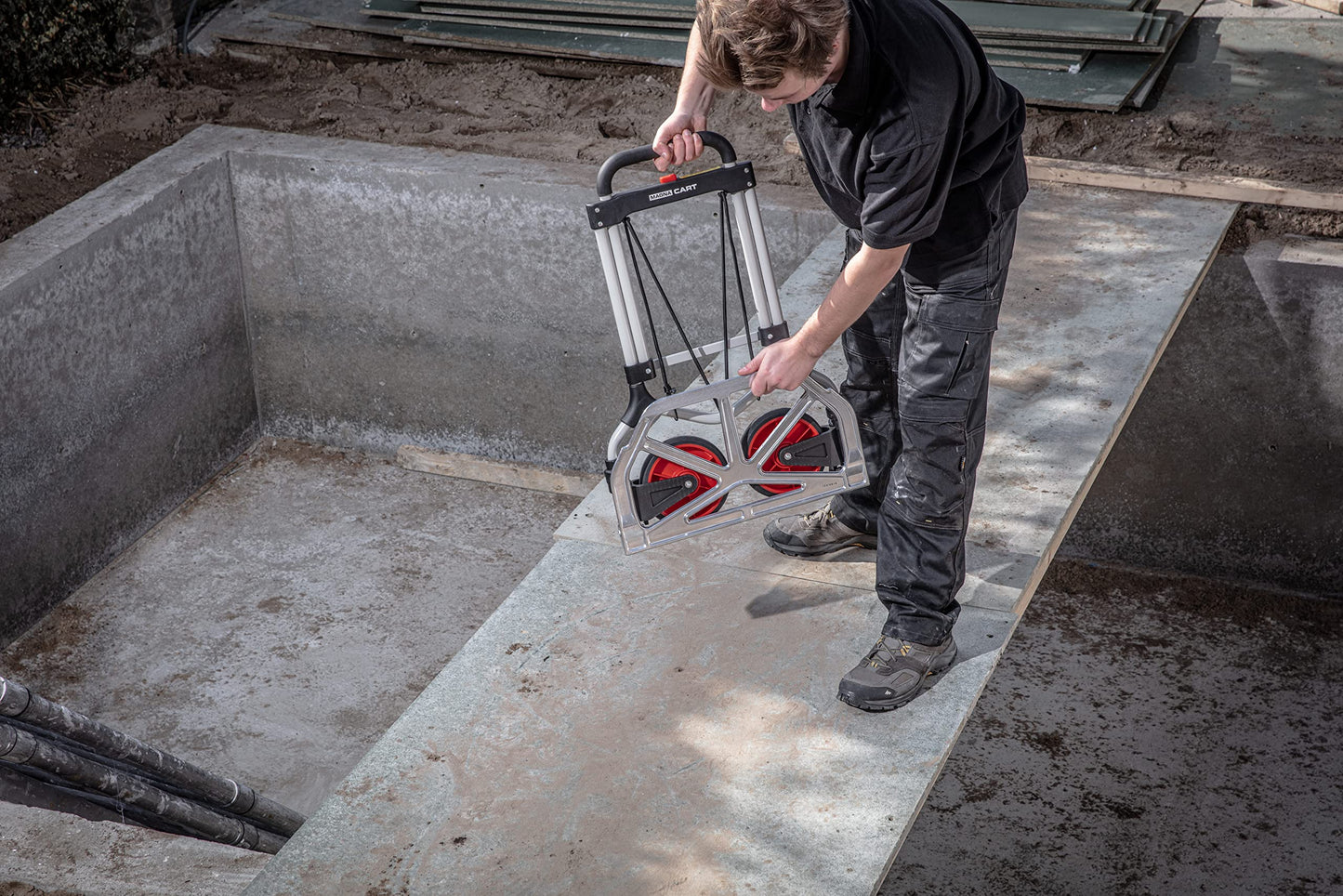 Magnacart Foldable Sack Truck: Load capacity up to 90 kg | Transport trolley made of lightweight aluminum