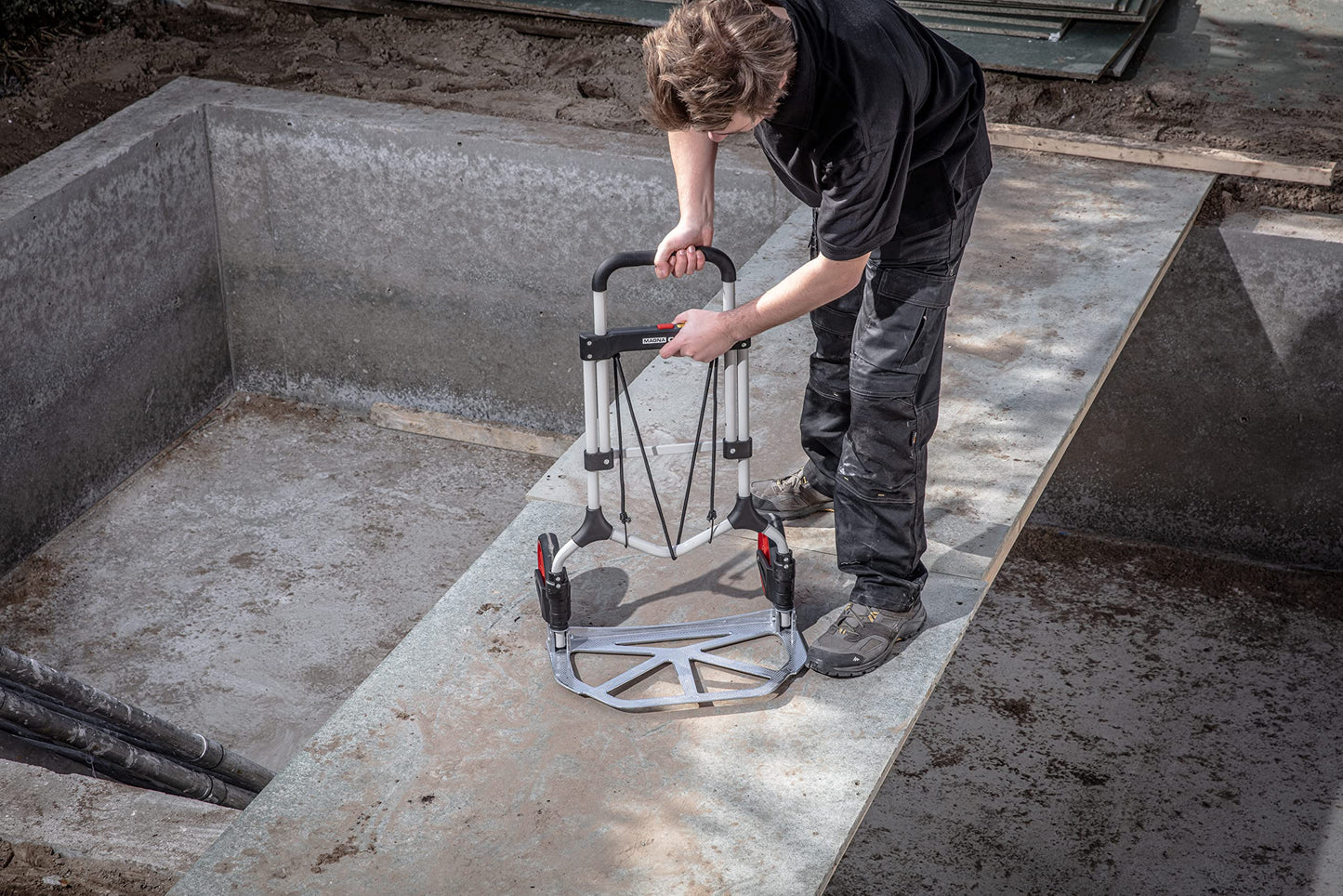 Magnacart Foldable Sack Truck: Load capacity up to 90 kg | Transport trolley made of lightweight aluminum