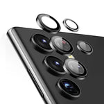 Samsung Galaxy S24/S23/S22 Ultra Kameraobjektivschutz | Metallringgehäuse mit gehärtetem Glasdeckel