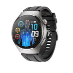 EKG Smartwatch mit PPG Laser | Körpertemperatur, Blutzucker, BT-Anruf