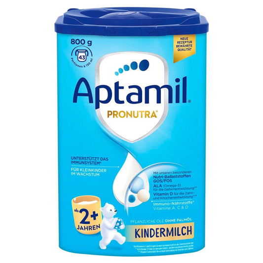 Aptamil Kindermilch 2+ (1x 800g) für Kleinkinder im Wachstum - 43 Portionen à 130ml