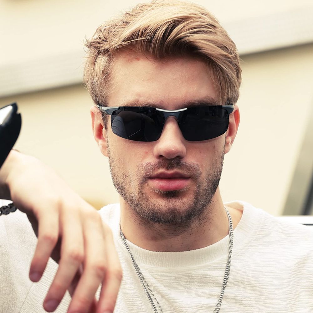 Duco '8177SDE-11' polarisierte Sonnenbrille für Herren: 100% UV400, Unzerbrechlich