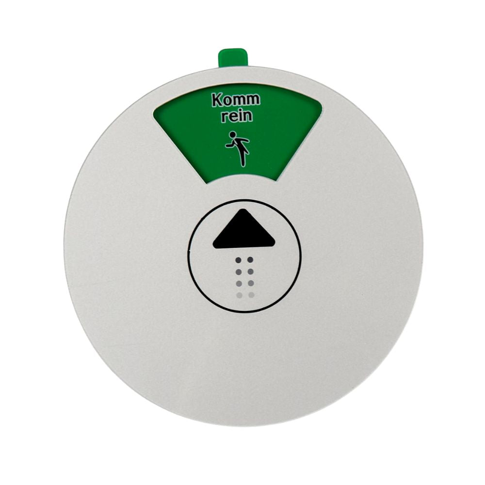 BITTE NICHT STÖREN-Schild | Rundes FREI-BESETZT Board (Grau - 15cm)