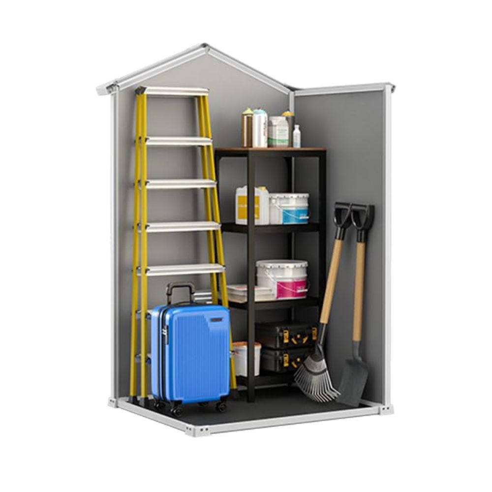 Keter Manor Garden House (4x3) also for small gardens: Weatherproof, plastic, grey