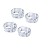 Transparentes Silikon-Türstopper-Set | Stoßdämpfer, Wandschutz, Sicherheits-Pad