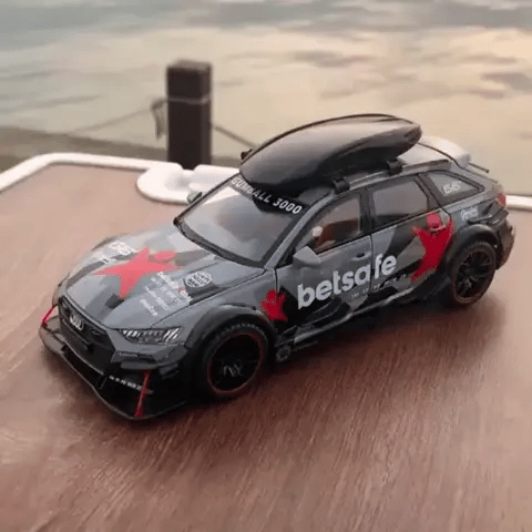 Audi RS6 Avant DTM Racing Modellauto aus Metall (1:24) Perfektes Geschenk - Dekoratives Highlight (Preview GIF)