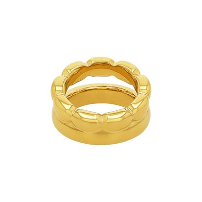 JOOP! Edelstahl Damenringe aus Edelstahl in Farbe: Gold inkl. Geschenk Box