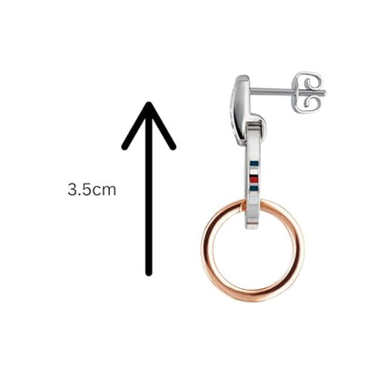 Tommy Hilfiger Jewelry Ohrhänger für Damen aus Edelstahl mit Kristallen