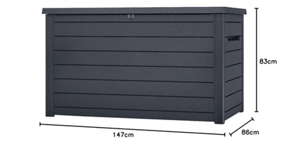 Koll Living cushion box Goliath XXL (870 liters): Graphite