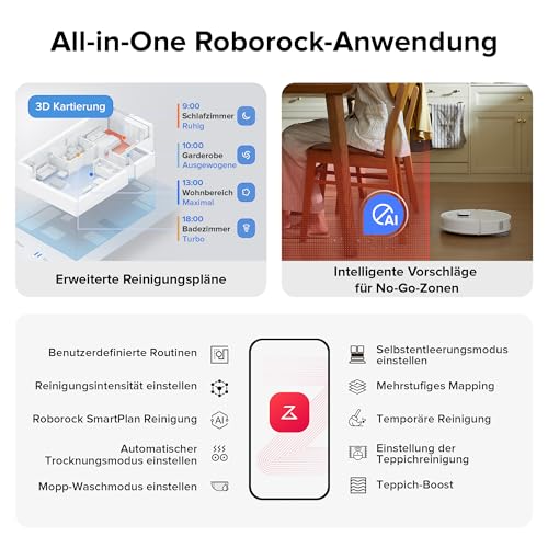roborock Qrevo S vacuum and mop robot with 7000Pa | Self-cleaning &amp; navigation