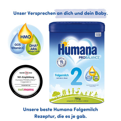 Humana PROBALANCE Follow-on Milk 2 after 6 months (750g)
