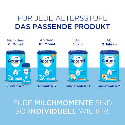 Aptamil Kindermilch 2+ (1x 800g) für Kleinkinder im Wachstum - 43 Portionen à 130ml