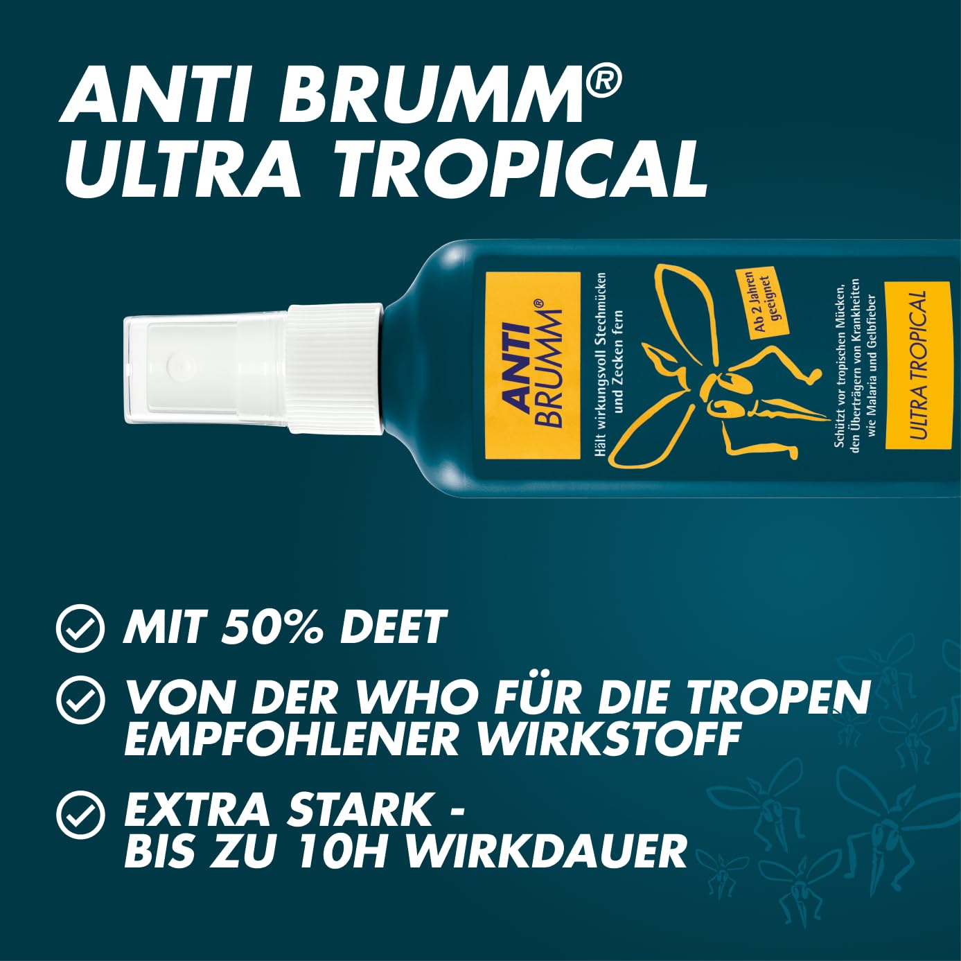 ANTI BRUMM Ultra Tropical Insect Spray (75ml): Strong protection against mosquitoes and ticks