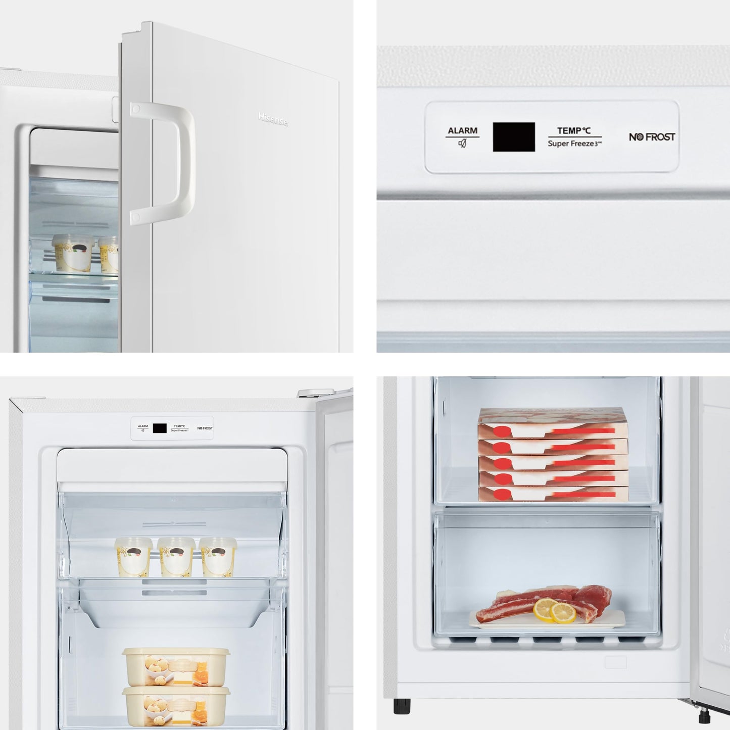 Hisense (FV191N4AW2) Freezer - TotalNoFrost - Door Alarm - Multiflow 360° | 205kWh