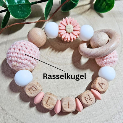 Lovely Schnullerkette: Personalisiertes Baby Geschenk für Mädchen und Junge