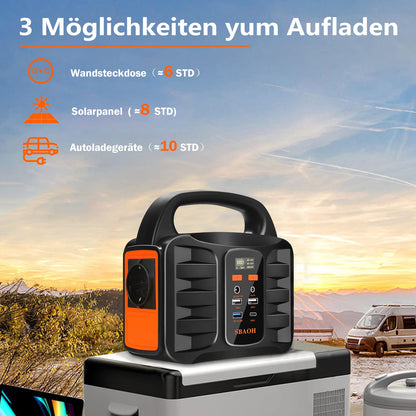 Outdoor Powerstation 'SBAOH' 99Wh, 150W: Solar Generator Battery for Travel &amp; Camping