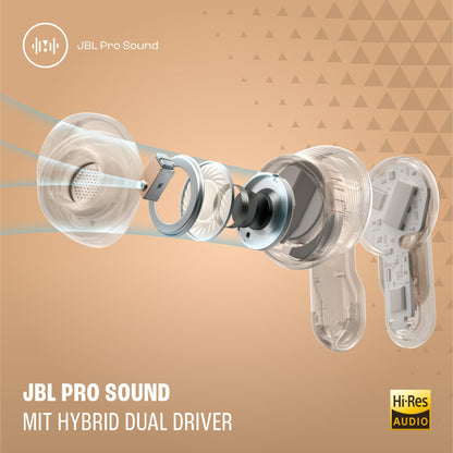 JBL Tour Pro 3, True Wireless Bluetooth-Kopfhörer mit intelligenter Ladebox