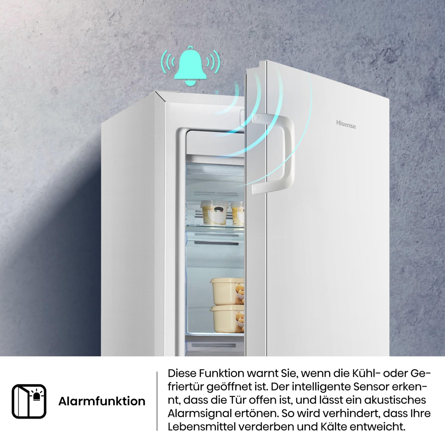 Hisense (FV191N4AW2) Freezer - TotalNoFrost - Door Alarm - Multiflow 360° | 205kWh