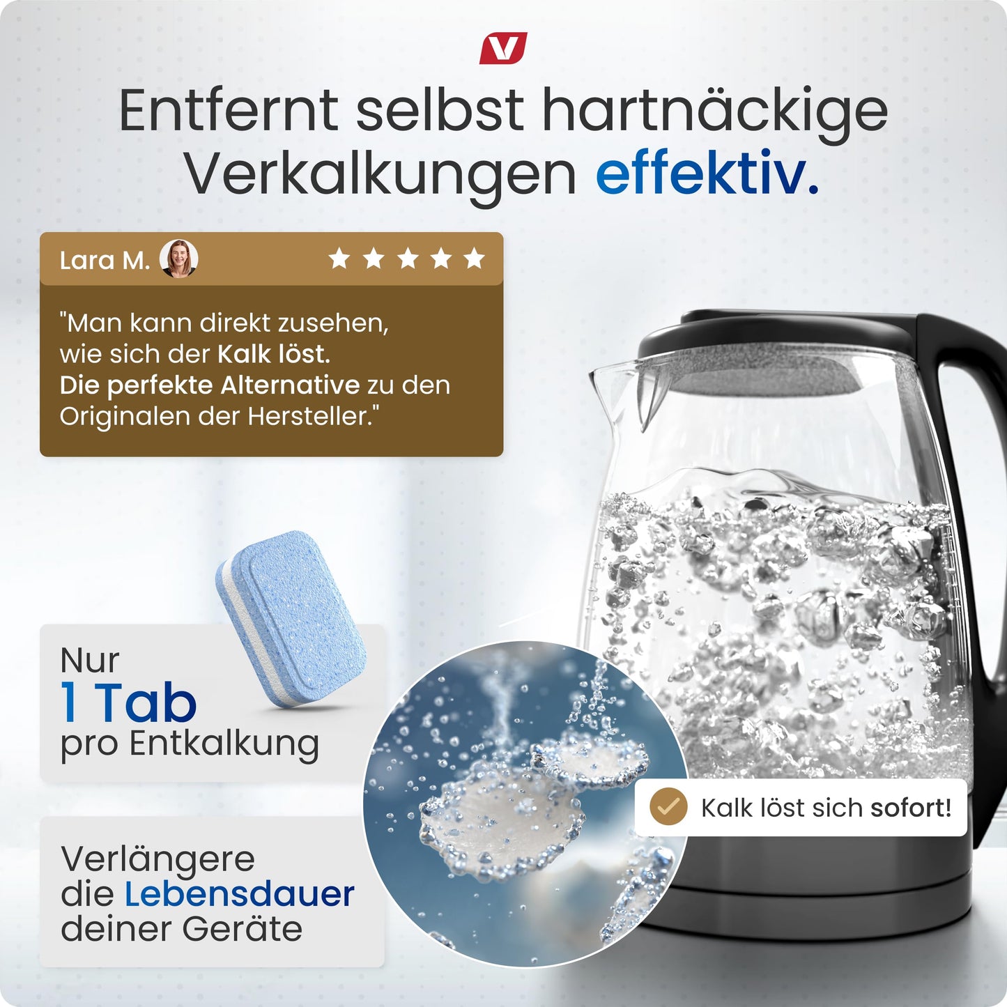 3-in-1 descaling tablets (55 pieces) for fully automatic coffee machines &amp; coffee machines