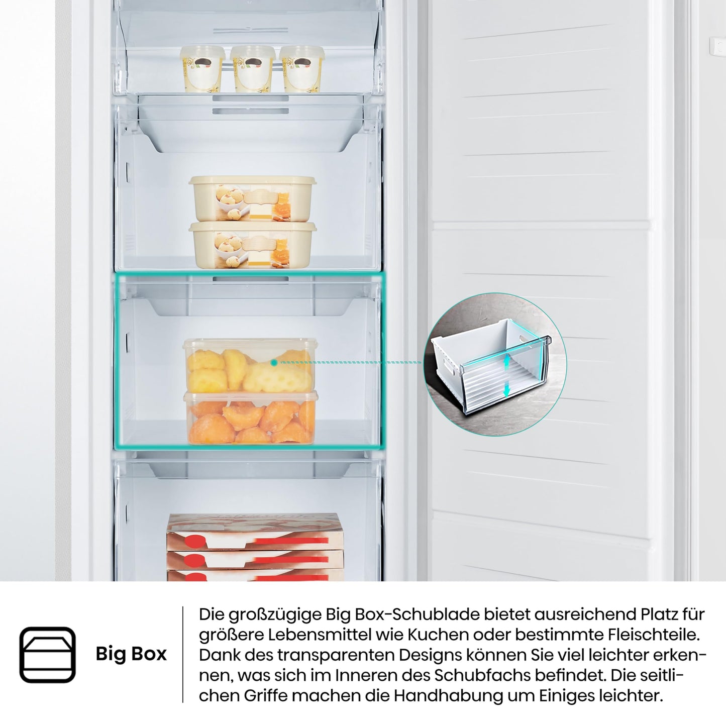 Hisense (FV191N4AW2) Freezer - TotalNoFrost - Door Alarm - Multiflow 360° | 205kWh