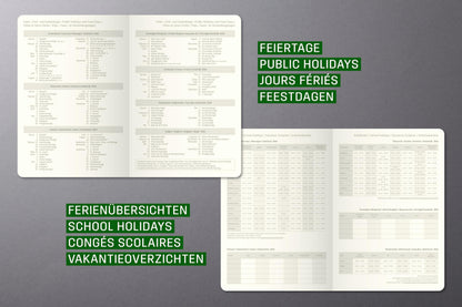Planungsbuch 2026 Extra-Groß: A4+, Hardcover, 192 Seiten, Stiftschlaufe, Archivtasche