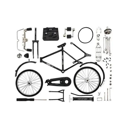 DIY Retro Bicycle Model Assembly Kit Made of Metal Alloy | Mini-Bike