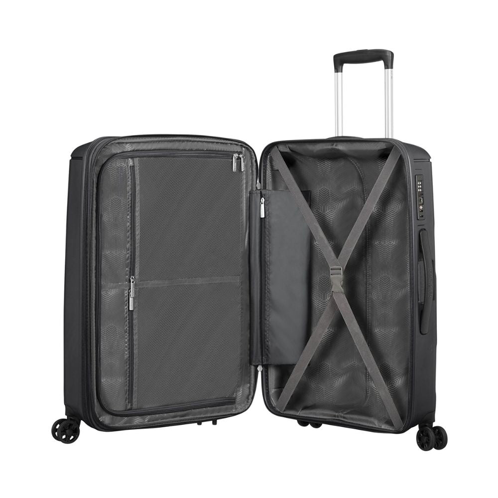 AMERICAN TOURISTER 'Sunside' Hartschalen Reisekoffer: Größe-M, Erweiterbar