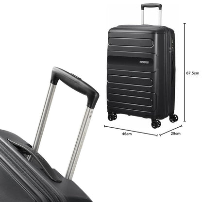 AMERICAN TOURISTER 'Sunside' Hartschalen Reisekoffer: Größe-M, Erweiterbar