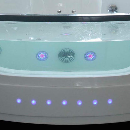 PureHaven Whirlpool mit Wasserfall, Heizung, Lichttherapie, Soundsystem, Bluetooth