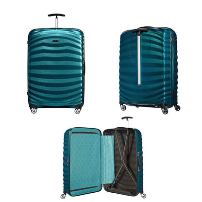 SAMSONITE Lite-Shock - Spinner L: Travel suitcase (75cm - 98.5 liters): Petrol Blue