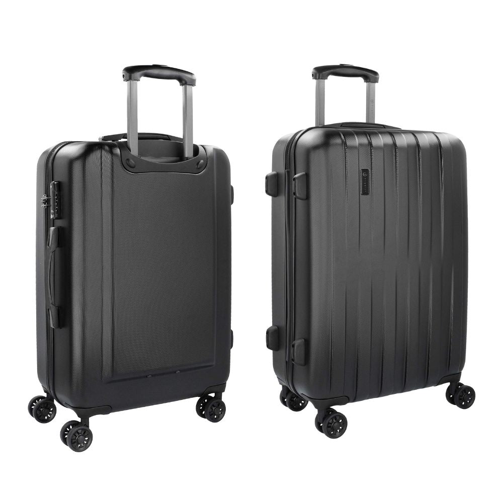BUGATTI 'Lima 2.0 FL' hard-shell travel suitcase set (3 pieces) with double wheels, TSA lock 